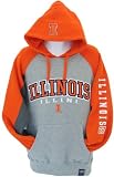 Men`s Illinois Fighting Illini Orange Mega Team Hooded Sweatshirt