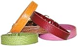 Croco - Faux Crocodile Leather Collar - 1 1/2 in. x 22 in. - Red