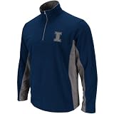 Illinois Fighting Illini Majestic Fade Route II 1/4 Zip Micro Fleece Pullover