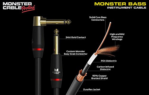 Monster M BASS2-12A - 12' Bass Instrument Cable