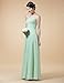 Remedios A-Line Chiffon Bridesmaid Dress Strapless Long Prom Evening Gown