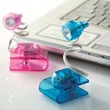 BDS - Clip on LED Book light with Button Cell (Red)