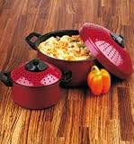 from Betterware Non Stick Steel Pans With Drainer Lids - Set of 2 Model 59910