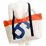 Ella Vickers Zip Tote Large - White Dacron