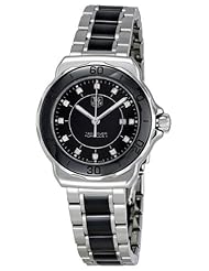 TAG Heuer Womens WAH1314.BA0867 Formula 1 Black Dial Stainless Steel Ceramic Watch