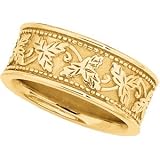 14K Yellow Gold Fancy Band Ring