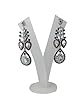 Womans Earring Maroon Red Polki Dangle Earrings Chandeliers