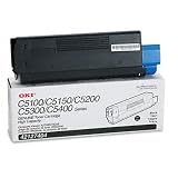 Oki Black Toner Cartridge - LED - 5000 Page - Black - 1