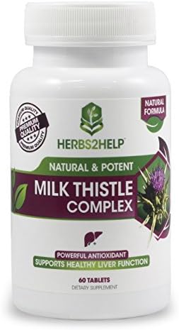 Milk Thistle Capsules, Containing Extract Standardized to 80% Silymarin and the Whole Herbs Powder