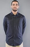 RVCA The Avenger Buttondown Shirt in Slate,Buttondown Shirts for Men