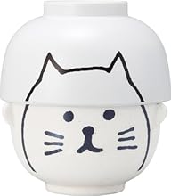 まんぷく 白ねこの 汁椀茶碗セット SAN2243-2