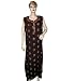 Boho Style Resort Wear Lust Red and Black Cotton Caftan Kaftan