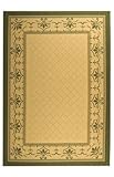 Safavieh Courtyard Collection CY0901-1E01 Natural and Olive Indoor/Outdoor Area Rug, 2-Feet 7-Inch by 5-Feet