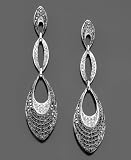41cZWsi1KrL. SL160  14k White Gold Black & White Diamond Earrings (2 ct. t.w.)