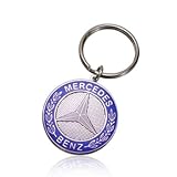 Mercedes Benz Blue Classic Logo Key Chain