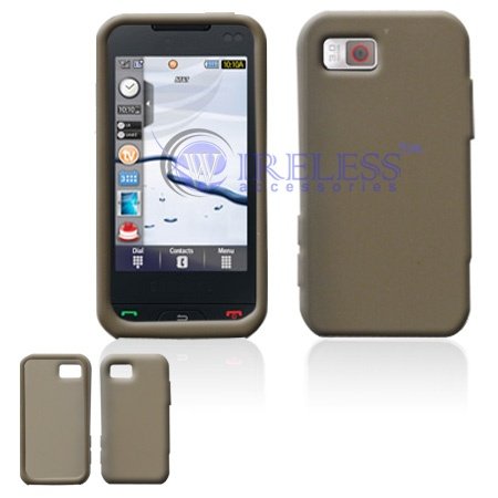 Samsung Eternity A867 Trans. Smoke Silicon Skin Case