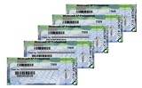 5 stickers COA Microsoft Windows XP Professional (clé de licence)