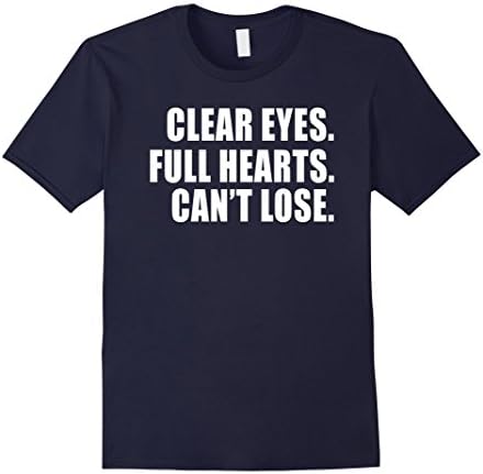 Men's Clear Eyes Tee Full Hearts T-shirt Can't Lose  Medium Navy