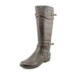 NATURALIZER Women's Victorious Riding Boot (Grey/Brown 7.5 M)