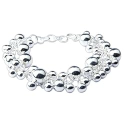 Indian Bracelet Sterling Silver Jewelry from India 9 Inches