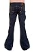 Run & Fly Men's 70's Retro Vintage Denim Bellbottom Super Flares