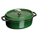 Staub 1102985 Cocotte / Bräter oval 29 cm, basilikumgrün