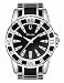 Bulova Men's Diamond Accented Case Bracelet Black Dial Watch #98E107