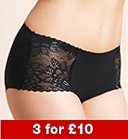 Cotton and Lace No VPL Low Rise Shorts