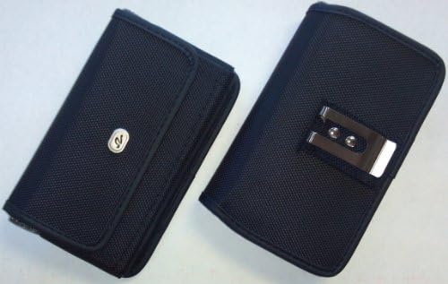 Samsung Galaxy Note II 2, Galaxy Note, & X-Large Slim Horizontal Smart Phone Case / Pouch / Holster w Metal Clip, Velcro, & Belt Loop 5.95x3.4x0.50