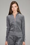 Juicy Couture Heather Grey Velour Hoodie