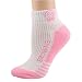 Cleveland Browns Ladies White-Pink Low Cut Socks