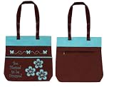 Inspirational Brown and Aqua Water Repellant Tote Too Blessed To Be Stressed 41cZqQrKTIL. SL160 Inspirational Brown and Aqua Water Repellant Tote Too Blessed To Be Stressed
