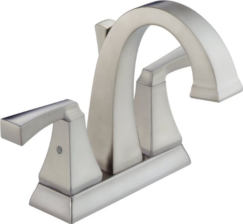 Delta Faucet 2551-SSMPU-DST Dryden Two Handle Centerset Lavatory Faucet, Stainless