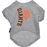 San Francisco Giants MLB Pet T-Shirt, X-Large, Color:Gray
