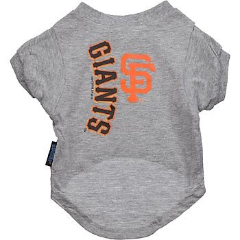 San Francisco Giants MLB Pet T-Shirt, X-Large, Color:Gray