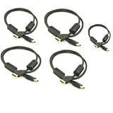 Buy 5 x 3ft Advanced 1.3a HDMI Cable, Supports well over 1080p exclusively designed...