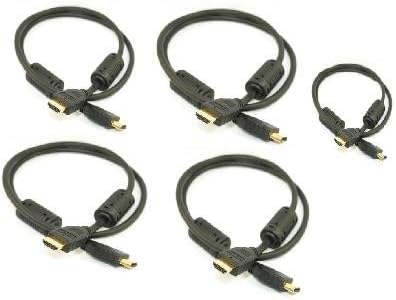 5 x 3ft Advanced 1.3a HDMI Cable, Supports well over 1080p exclusively designed for Close Hassle free Cable Connections to your Favorite Components including PS3, Denon, Harmon Kardon, Onkyo, or Sony Receivers, XBOX 360, LCD, and Plasma TV Monitors, Media Server/Computer, Blue-Ray or DVD Player