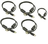 5 x 3ft Advanced 1.3a HDMI Cable, Supports well over 1080p exclusively designed for Close Hassle free Cable Connections to your Favorite Components including PS3, Denon, Harmon Kardon, Onkyo, or Sony Receivers, XBOX 360, LCD, and Plasma TV Monitors, Media Server/Computer, Blue-Ray or DVD Player