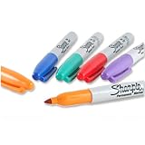 Sharpie Permanent Marker Fine Tip 1.0mm Line Assorted Ref S0811080 [Wallet 12]