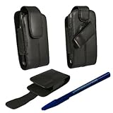 HTC MyTouch 4G Slide Axiom Brand Vertical Leather Case with Magnetic Closur ....