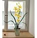 New Artificial Cymbidium Orchid Flower Arrangement Yellow Beautiful Amazing Attractive