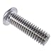 Fastenere Button Head Socket Cap Screws - M8-1.25 x 25MM (25-Pack) Stainless Steel 18-8, Full Thread, Plain Finish, Flat Point, ISO 7380 Metric Screw Set, Easy to Install w/Allen Hex Socket Drive