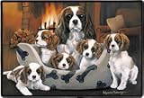 Pet Mat - 18.0 x 27.0 - Cavalier Spaniel Family