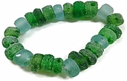 Mermaid Aloha Green Beach Glass Hawaiian Bracelet