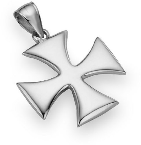 Click To Holy Warrior Cross Pendant, 14K White Gold Details... Holy Warrior Cross Pendant, 14K White Gold