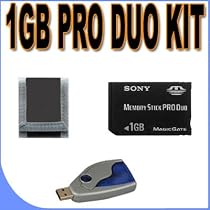 Sony 1GB Pro Duo Memory Stick BigVALUEInc Accessory Saver Bundle for Sony Video
