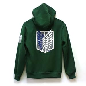 Attack on Titan Shingeki No Kyojin Survey Corps Eren Cosplay Black Hoodie Japan