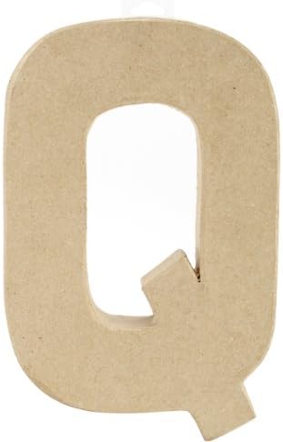 Brand New Paper-Mache Letter 8"X5.5"-Q Brand New