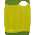 Trudeau Wave 10 by 13-Inch Reversible Cutting Board, Green Granite