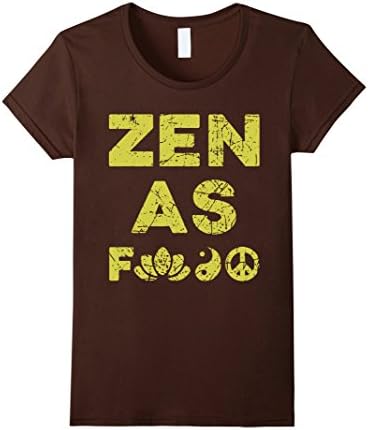 Women's F T-shirt Medium Brown